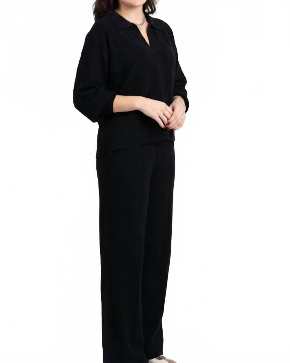 NEW YELETE sofie soft long pants in black